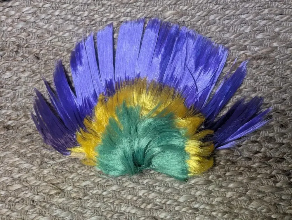 Adult Mohawk Wig Mardi Gras Halloween Costume Funny Rock Party Hippy Cosplay